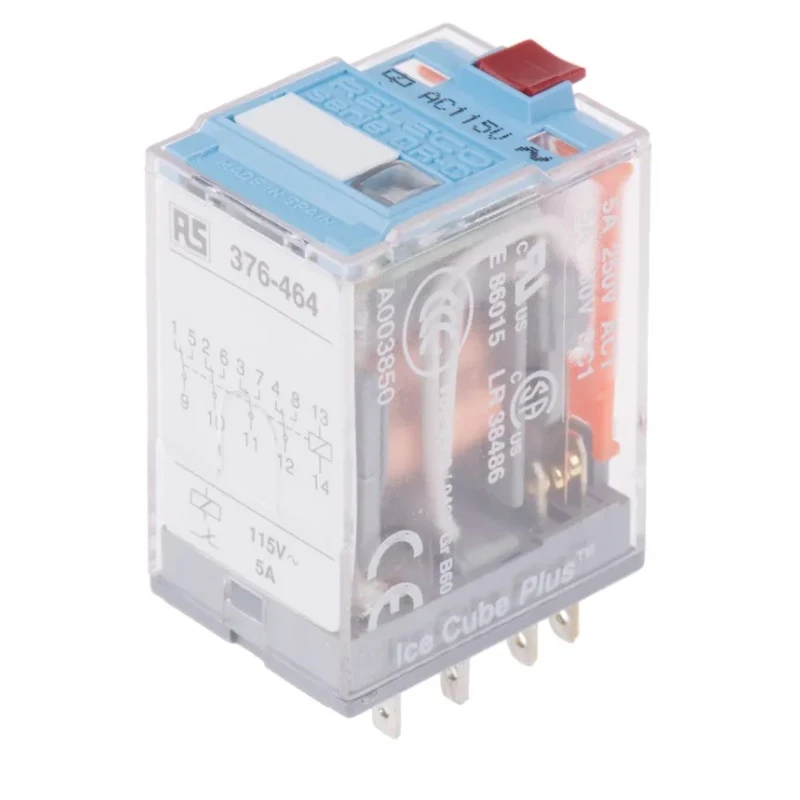 Releco Power Relay 115V AC Coil 5A Switching Current 4PDT C9-A41X / AC 115 V