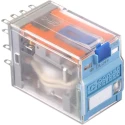 Releco Power Relay 4PDT 5A Switching Current 24V DC Coil, Gold Plated Contacts C9-A41X / DC 24 V