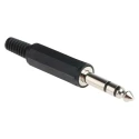 RS PRO Insulated Commercial Grade Stereo 6.35 mm 3 Pole Male Jack Connector Cable Plug Solder 392-665