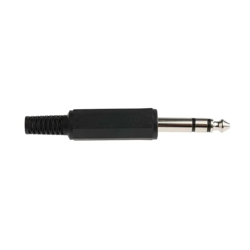 RS PRO Insulated Commercial Grade Stereo 6.35 mm 3 Pole Male Jack Connector Cable Plug Solder 392-665