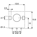 TE Connectivity Shaft Accessory for Potentiometer 5904620111
