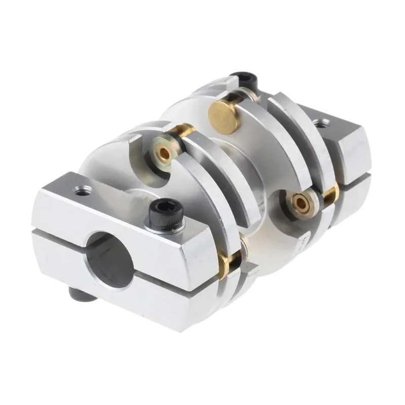 Huco Flexible Coupler 33.5 mm OD, 50.8 mm Length, 65 mm Bore Size A & B, Spring Quality Stainless Steel 470.33.3232