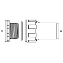 TE Connectivity CES Series Black Plastic Cable Gland PG13.5 Thread, 12.7 mm Min., 28.4 mm Max., IP68 CES-3