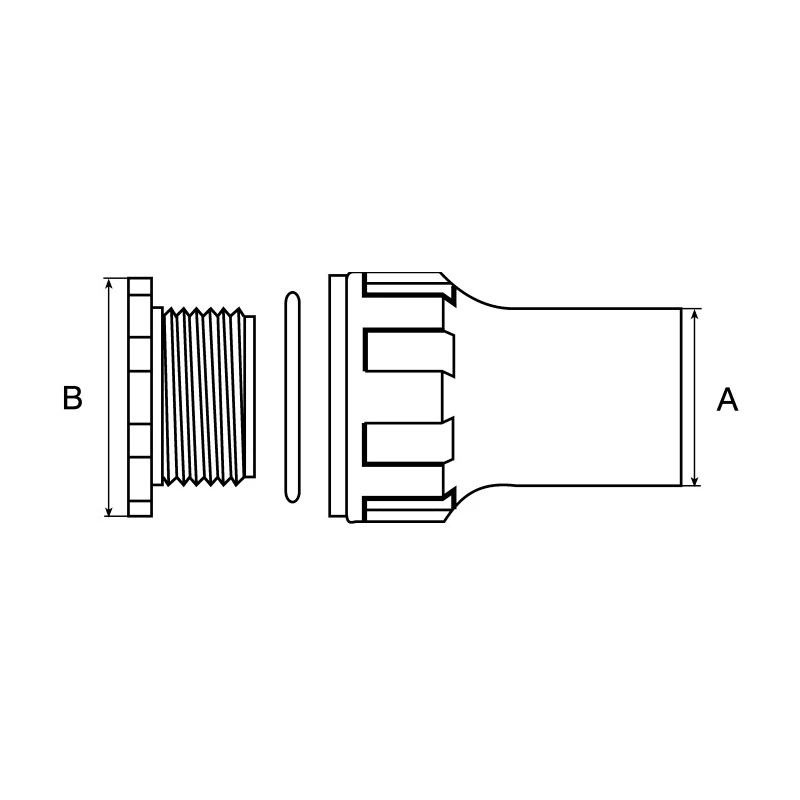 TE Connectivity CES Series Black Plastic Cable Gland PG13.5 Thread, 12.7 mm Min., 28.4 mm Max., IP68 CES-3