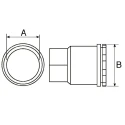 TE Connectivity CES Series Black Plastic Cable Gland PG13.5 Thread, 12.7 mm Min., 28.4 mm Max., IP68 CES-3