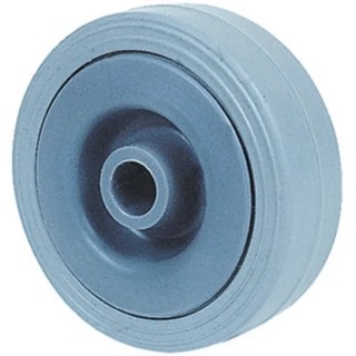 Guitel Hervieu Grey Rubber Trolley Wheel 60kg Load Capacity 100mm Diameter 26mm Width 380514
