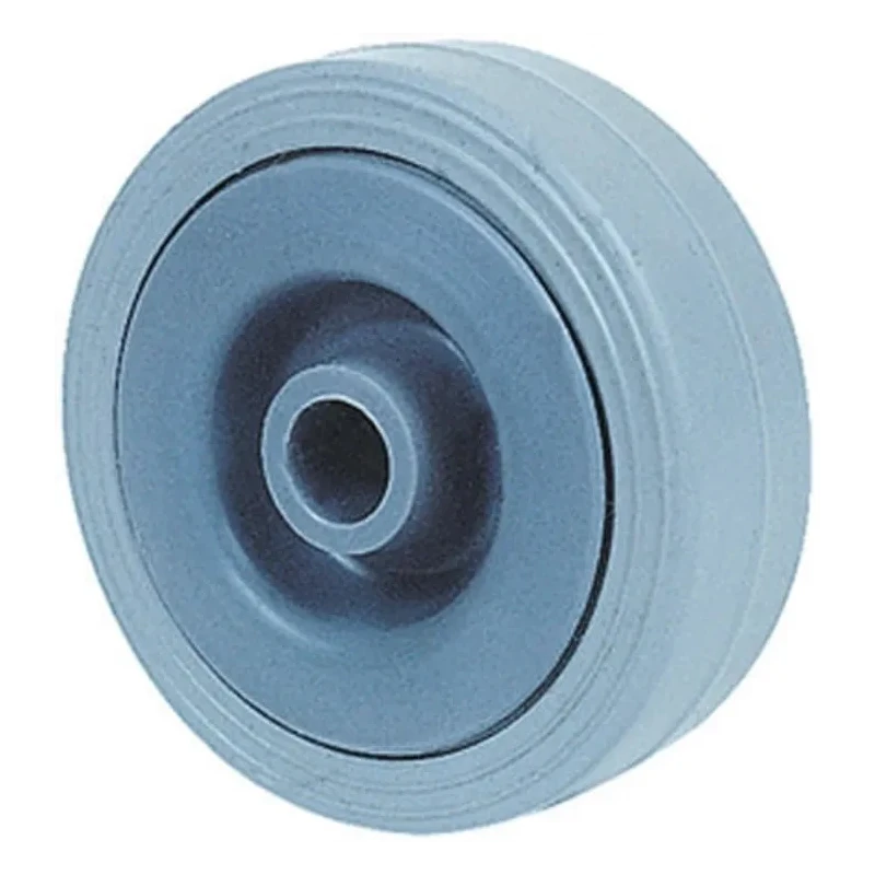 Guitel Hervieu Grey Rubber Trolley Wheel 60kg Load Capacity 100mm Diameter 26mm Width 380514