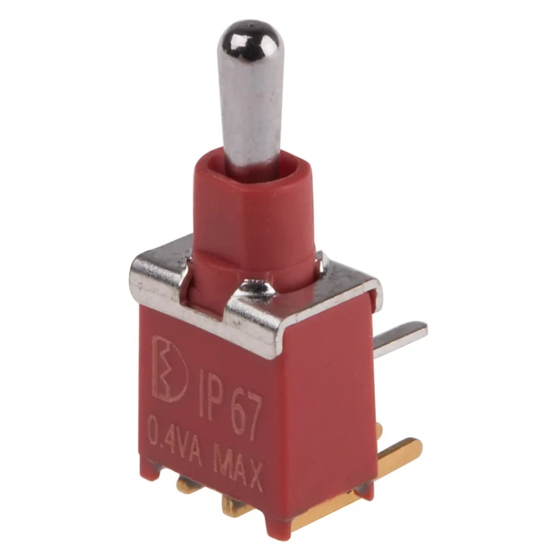 RS PRO Toggle Switch PCB Mount On-Off-On SPDT Through Hole Terminal 15 V dc 240 V ac 401-674