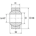RS PRO 5mm Bore Spherical Bearing, 16mm Outside Diameter, 780 N Radial Static Load Rating, 190 N Axial Static Load SSF.00.05