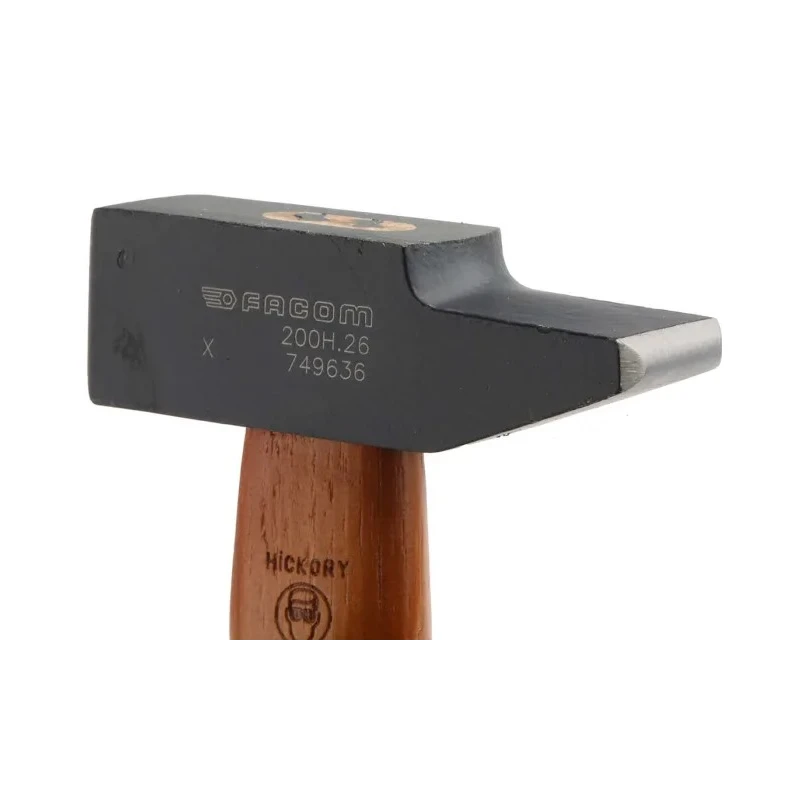 Facom Steel Head Engineer Hammer with Hickory Wood Handle, 0.345 kg 200H.26