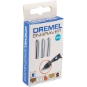 Dremel 3-Piece Carbide Engraving Tip Multitool Accessory 26159924JA