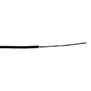 TE Connectivity SPEC 44 Series Black Harsh Environment Wire, 19 x 34 AWG, Polyalkene Jacket, Tinned Copper, 100 44A0111-22-0