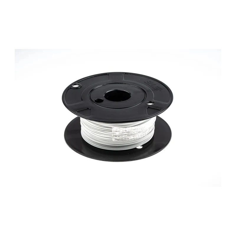 TE Connectivity SPEC 44 Series White Harsh Environment Wire, 19 x 32 AWG, Polyalkene Jacket, 100 m, 150°C 44A0111-20-9