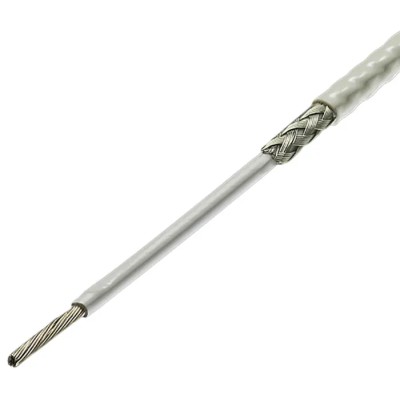 TE Connectivity SPEC 44 Series White Hook Up Wire 22 AWG 19x0.25 mm Core Strands 100 m Polyalkene 600V 150°C 44A1111-22-9-9