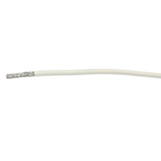 TE Connectivity SPEC 44 Series White Hook Up Wire 20 AWG 19/0.25 mm Core Strands 100 m Polyalkene 600V 150°C 44A1111-20-9-9