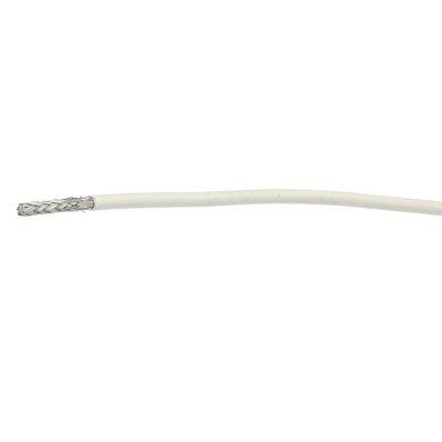 TE Connectivity SPEC 44 Series White Hook Up Wire 20 AWG 19/0.25 mm Core Strands 100 m Polyalkene 600V 150°C 44A1111-20-9-9