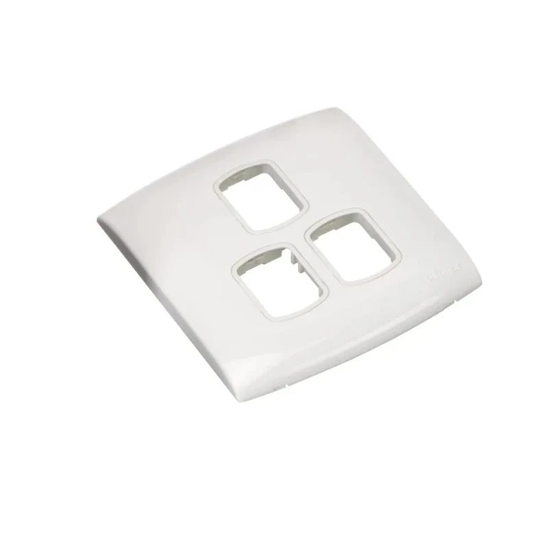 Contactum White 3 Gang Light Switch Cover Alfanar Series ALFG4031WHW