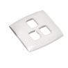 Contactum White 3 Gang Light Switch Cover Alfanar Series ALFG4031WHW