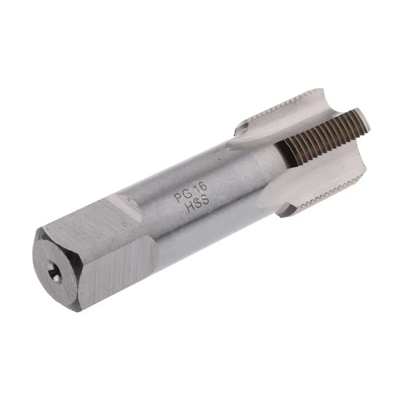 RS PRO Threading Tap, PG16 Thread, PG Standard, Straight Flute, Hand Tap, HSS, 18mm Shank Diameter, 80mm Length PG16