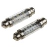 JKL Components LED Car Bulb 24V DC 0.22W White Festoon Shape LE-0603-04W