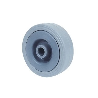 Guitel Hervieu Thermoplastic Rubber and Polypropylene Grey Trolley Wheel 30mm Diameter 14mm Width Load Capacity 12kg 380110