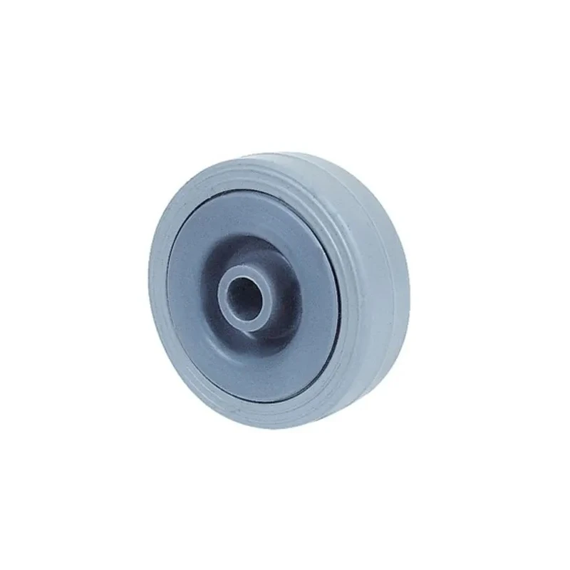 Guitel Hervieu Thermoplastic Rubber and Polypropylene Grey Trolley Wheel 30mm Diameter 14mm Width Load Capacity 12kg 380110