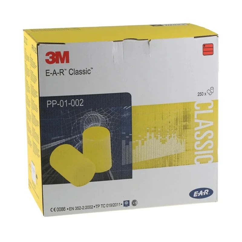 3M E.A.R Classic Series Yellow Disposable Ear Plugs 28 dB Rated PP-01-002