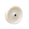 Guitel Hervieu Polypropylene One Piece White Trolley Wheel 100 mm Diameter 32 mm Width 87-410-100R12