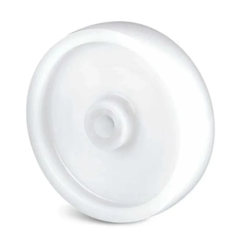 Guitel Hervieu Polypropylene One Piece White Hard Trolley Wheel 125 mm Diameter 40 mm Width 87-411-125R12