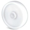 Guitel Hervieu Polypropylene One Piece White Hard Trolley Wheel 125 mm Diameter 40 mm Width 87-411-125R12
