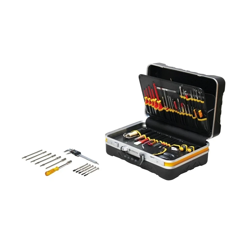 Bernstein 65 Piece Electronics Tool Kit with Case VDE 1000V Approved Model 6400
