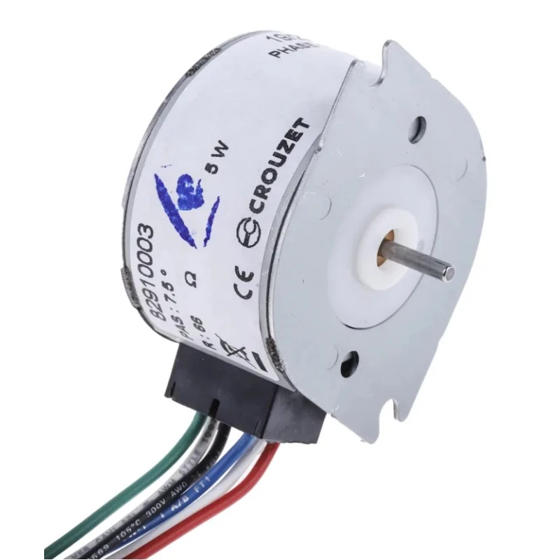 Crouzet Permanent Magnet Stepper Motor 5V, 20mNm Torque, 7.5° Step Angle, 35 mm Frame Size, 2 mm Shaft 82910003