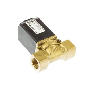 Burkert Solenoid Valve 2 Port Normally Closed Brass Body 24V AC/DC 1/2 in Orifice DN12 078654