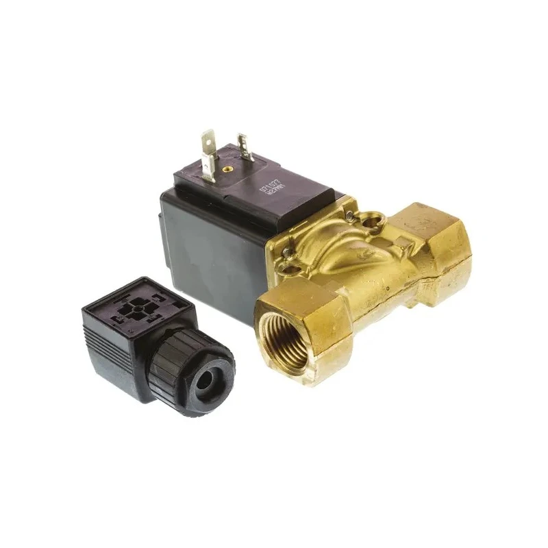Burkert Solenoid Valve 2 Port Normally Closed Brass Body 24V AC/DC 1/2 in Orifice DN12 078654