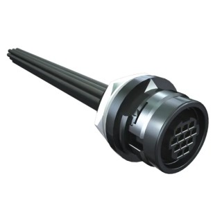 Samtec Female 12 Way Straight to Unterminated Sensor Actuator Cable 150 mm MCR-8-02-L-00.15-S-01