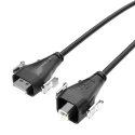Samtec Male USB Type A to Male USB Type A USB Cable Black 3m RCU-G-03.00-AMS-BMS