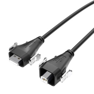 Samtec Male USB Type A to Male USB Type A USB Cable Black 3m RCU-G-03.00-AMS-BMS