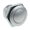 ITW Switches 57M Series Miniature Push Button Switch, Latching, Panel Mount, 14.75 mm Cutout, SPST, Silver 57M-210N