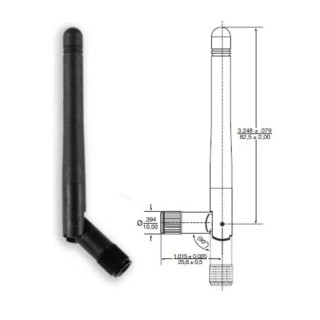 Ewon External Stubby WiFi Antenna with SMA Male Connector 2.4GHz 2dBi Gain FAC90701_0000