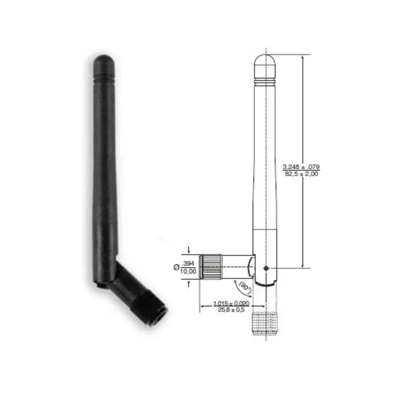Ewon External Stubby WiFi Antenna with SMA Male Connector 2.4GHz 2dBi Gain FAC90701_0000