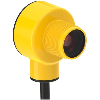 Banner Background Suppression Photoelectric Sensor Barrel Style 50 mm Detection Range PNP Output IP68 T18-2VPFF50IR-2M