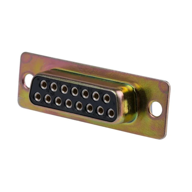 ITT Cannon 15 Way 2.84 mm Pitch Panel D-Sub Connector Female D3HC-MP-M