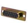 ITT Cannon 15 Way 2.84 mm Pitch Panel D-Sub Connector Female D3HC-MP-M