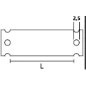 HellermannTyton Helafix Series Cable Marker Transparent Polyethylene 35mm x 10mm Cable Tie Fixing 525-10353 HC09-35-PEUV-CL