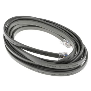 RS PRO Male RJ12 to Male RJ12 Telephone Extension Cable, Grey Sheath, 3 m RJ12