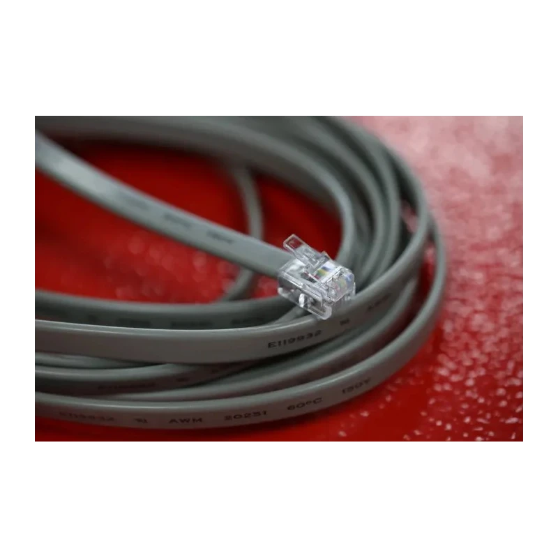 RS PRO Male RJ12 to Male RJ12 Telephone Extension Cable, Grey Sheath, 3 m RJ12