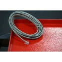 RS PRO Male RJ12 to Male RJ12 Telephone Extension Cable, Grey Sheath, 3 m RJ12