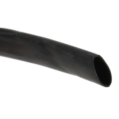 HellermannTyton Black Heat Shrink Tubing 9 mm Diameter x 5 m Length 3:1 Shrink Ratio HIS-A Series 308-10900 HIS-A-9/3-PO-X-BK
