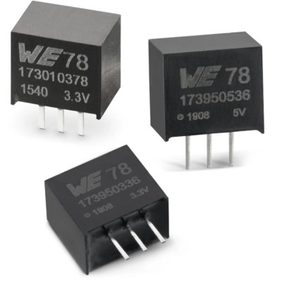 Wurth Elektronik DC/DC Power Supply Module 5-Channel 1 A 36V Input 12V 520 kHz 3-Pin SIP 173011235