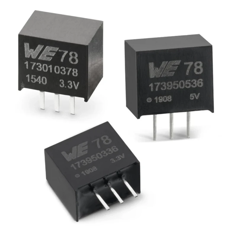 Wurth Elektronik DC/DC Power Supply Module 5-Channel 1 A 36V Input 12V 520 kHz 3-Pin SIP 173011235